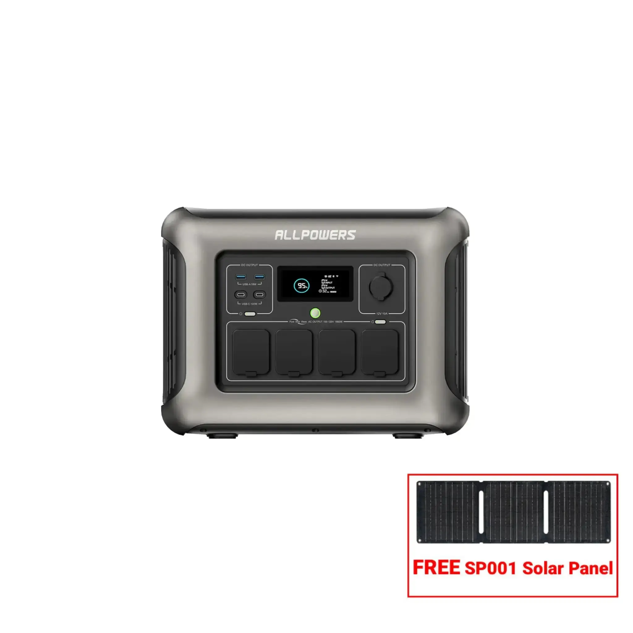 ALLPOWERS R1500 Portable Power Station 1800W 1152Wh LiFeP04 Battery - Image 9