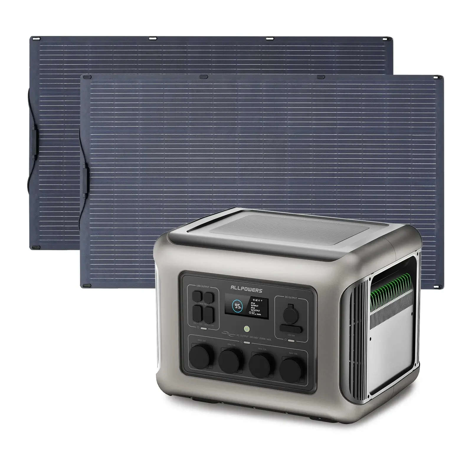 ALLPOWERS Solar Generator Kit 2500W (R2500 V2 + SF200 200W Flexible Solar Panel) - Image 11