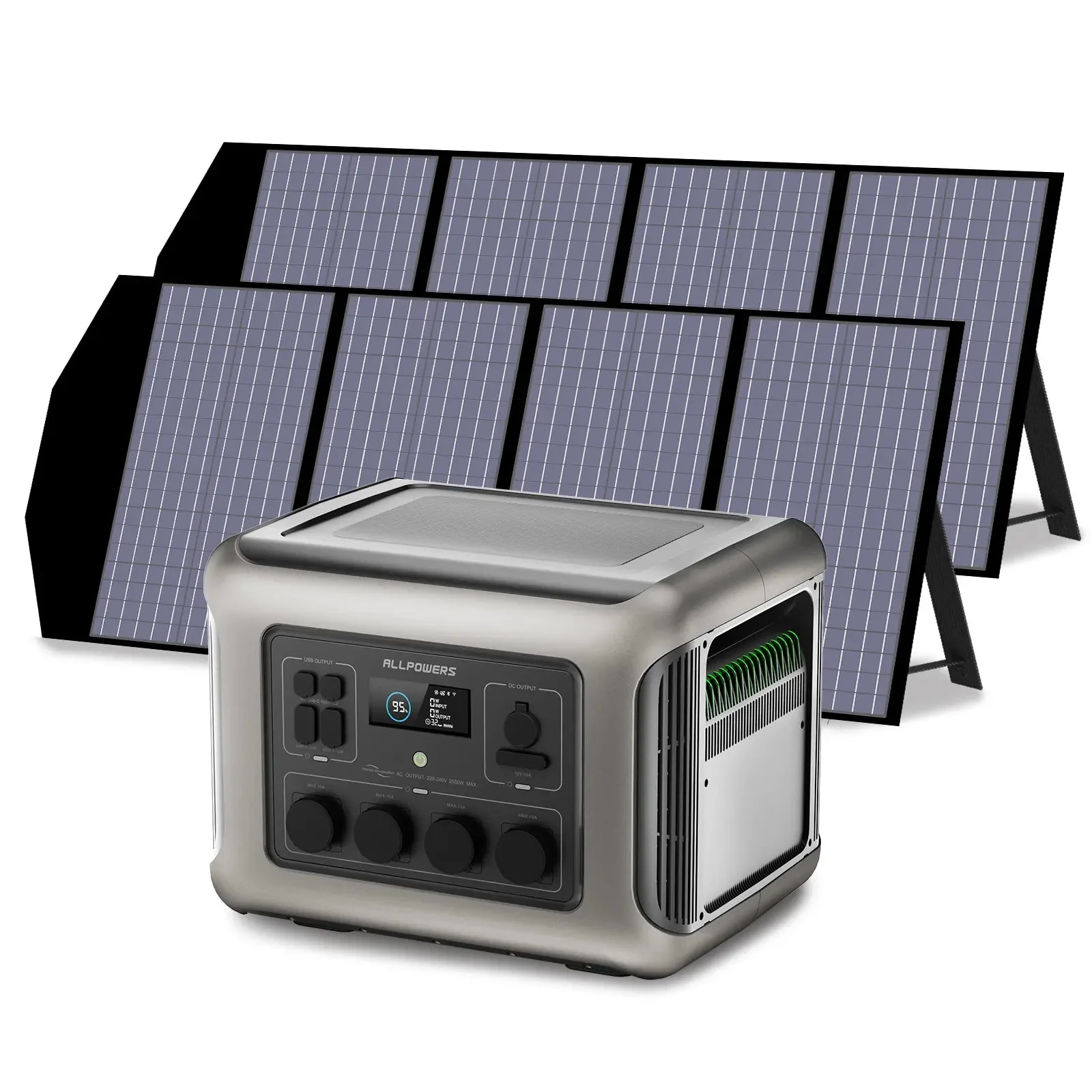 ALLPOWERS Solar Generator Kit 2500W (R2500 V2 + SP029 140W Solar Panel) - Image 9