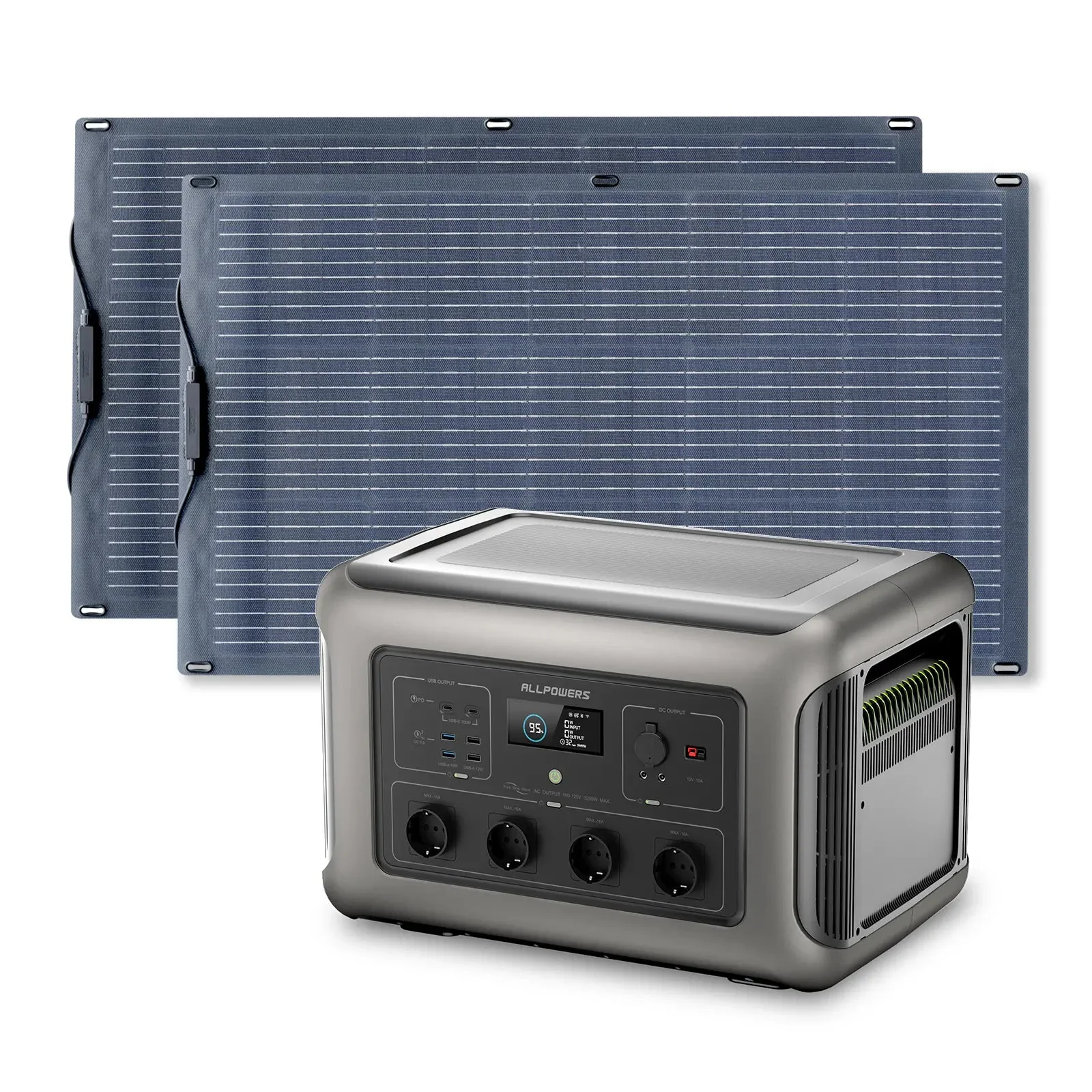 ALLPOWERS Solar Generator Kit 3500W (R3500 V2 + SF100 100W Flexible Solar Panel) - Image 11