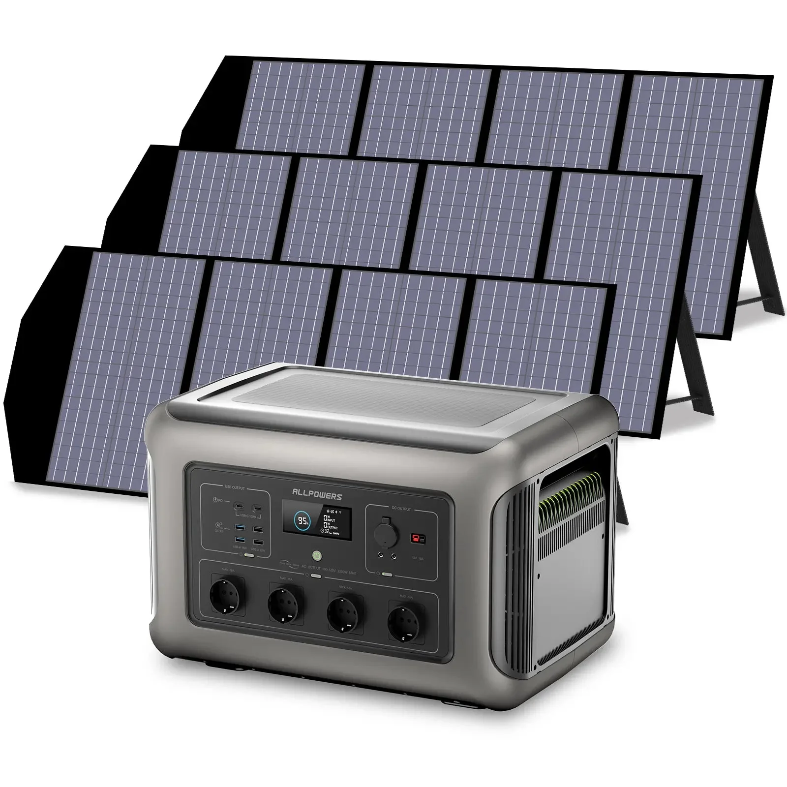 ALLPOWERS Solar Generator Kit 3500W (R3500 V2 + SP029 140W Solar Panel) - Image 10