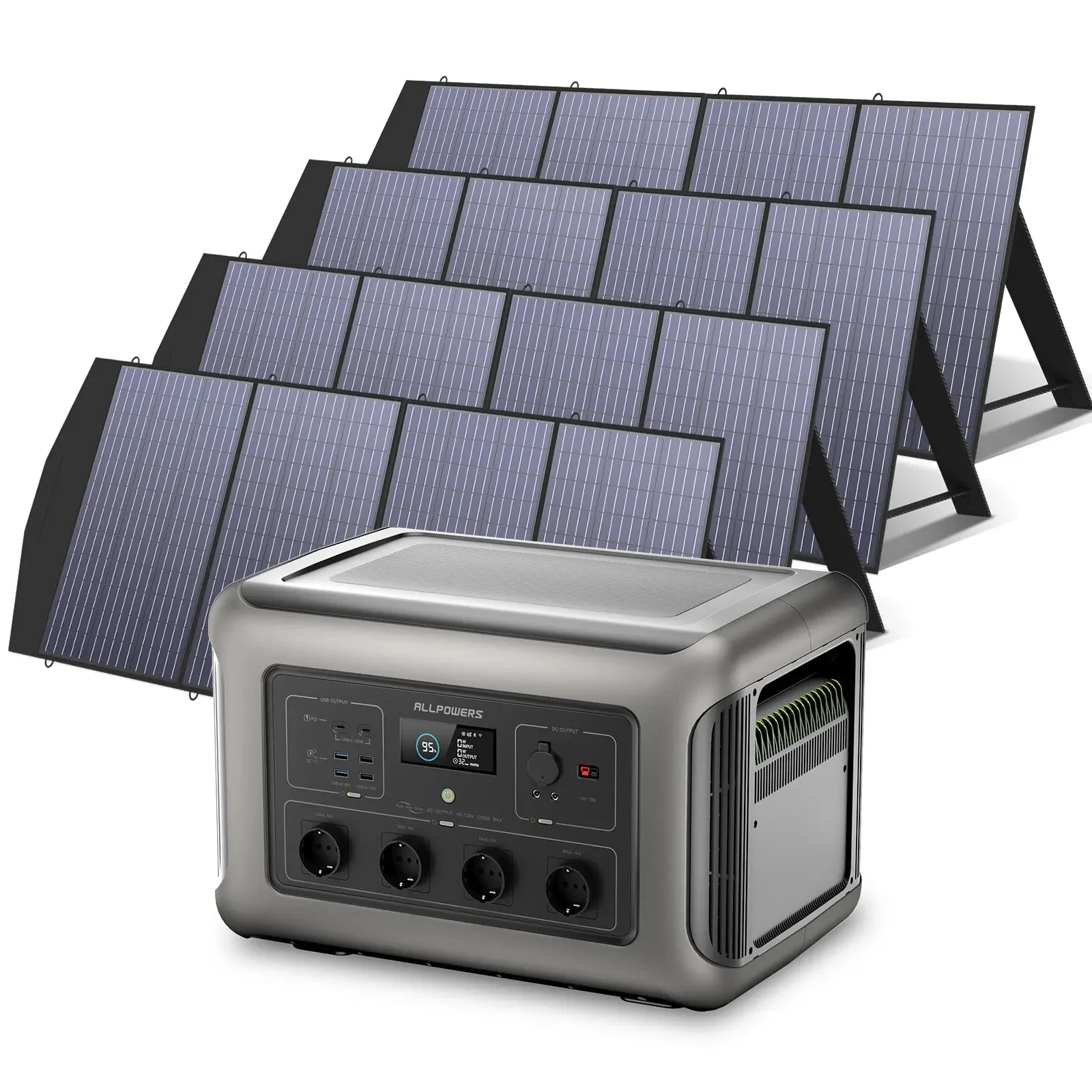 ALLPOWERS Solar Generator Kit 3500W (R3500 V2  + SP033 200W Solar Panel) - Image 11