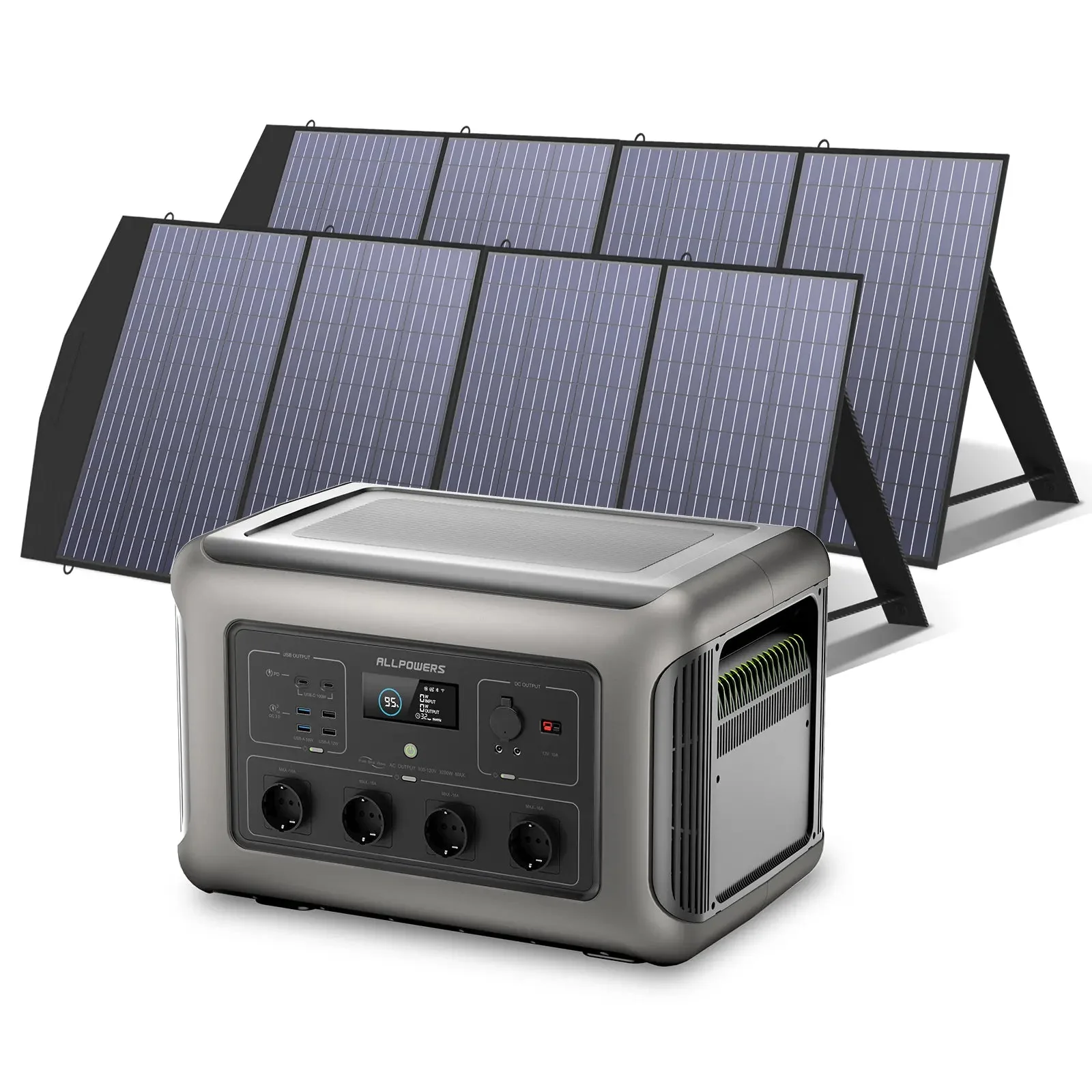 ALLPOWERS Solar Generator Kit 3500W (R3500 V2  + SP033 200W Solar Panel) - Image 9