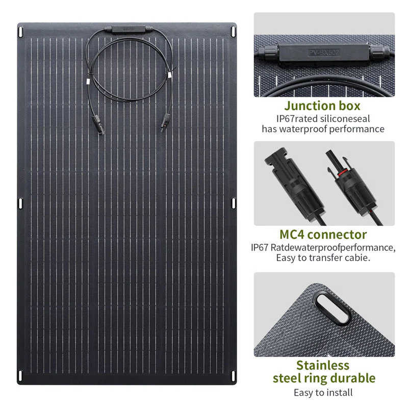 ALLPOWERS Solar Generator Kit 4000W (R4000 + SF100 100W Flexible Solar Panel) - Image 8