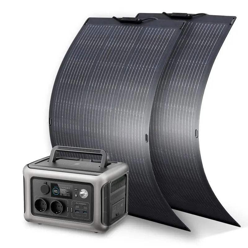 ALLPOWERS Solar Generator Kit 600W (R600 + SF100 100W Flexible Solar Panel) - Image 3