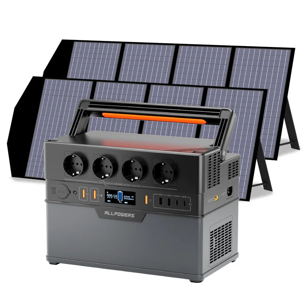 ALLPOWERS Solar Generator Kit 1500W (S1500 PLUS + SP029 140W Solar Panel) - Image 9