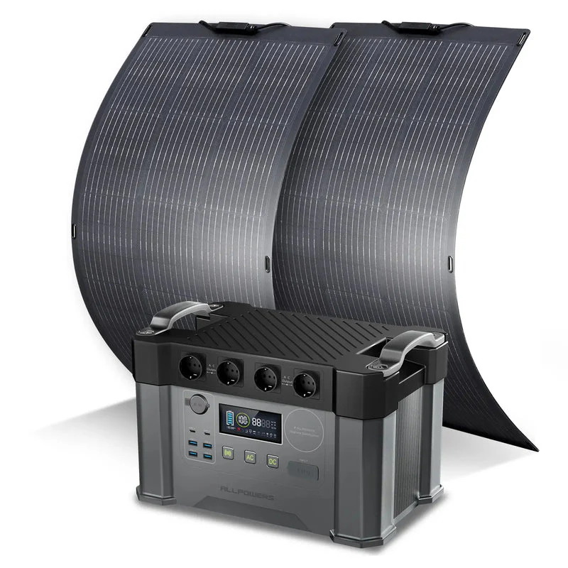ALLPOWERS Solar Generator Kit 2400W (S2000 Pro + SF100 100W Flexible Solar Panel) - Image 11