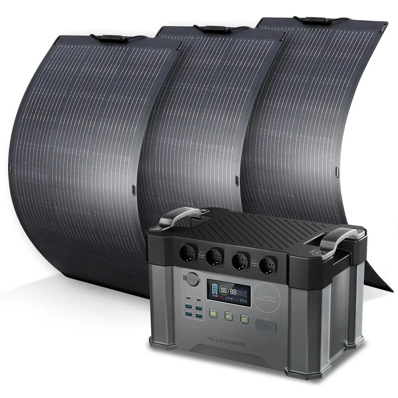 ALLPOWERS Solar Generator Kit 2400W (S2000 Pro + SF100 100W Flexible Solar Panel) - Image 12