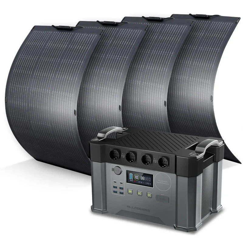 ALLPOWERS Solar Generator Kit 2400W (S2000 Pro + SF100 100W Flexible Solar Panel) - Image 13