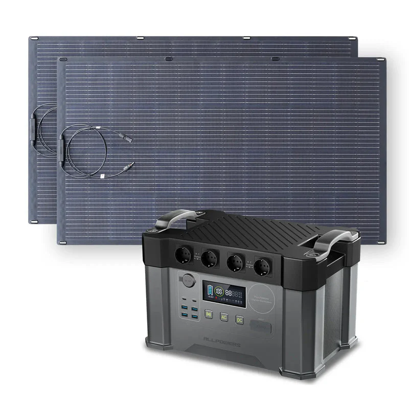 ALLPOWERS Solar Generator Kit 2400W (S2000 Pro + SF200 200W Flexible Solar Panel) - Image 12