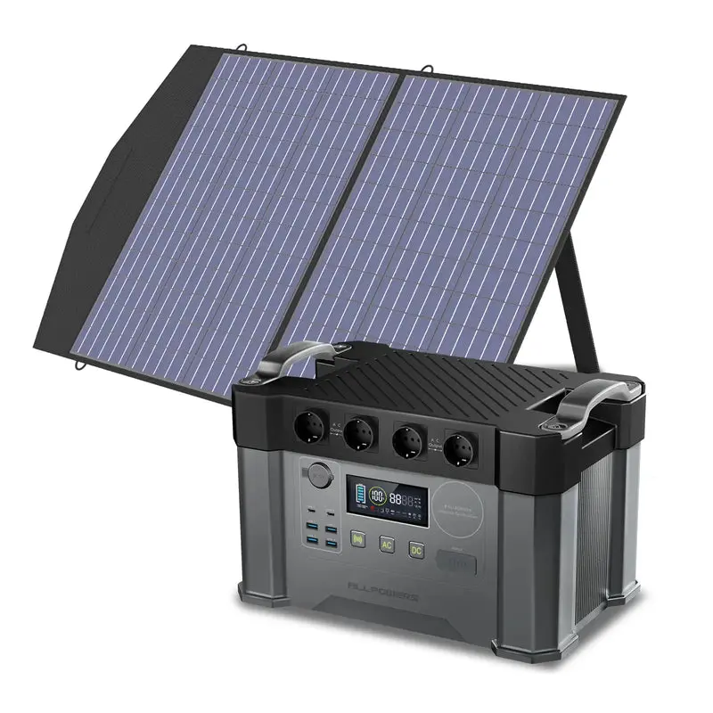 ALLPOWERS Solar Generator Kit 2400W (S2000 Pro + SP027 100W Solar Panel) - Image 3