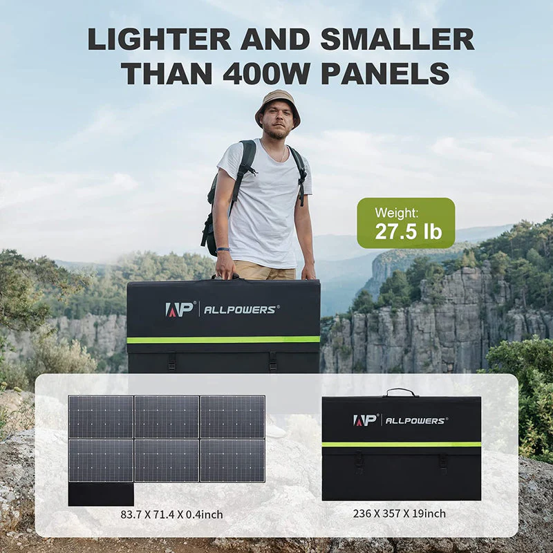 ALLPOWERS Solar Generator Kit 2400W (S2000 Pro + SP039 600W Solar Panel) - Image 8