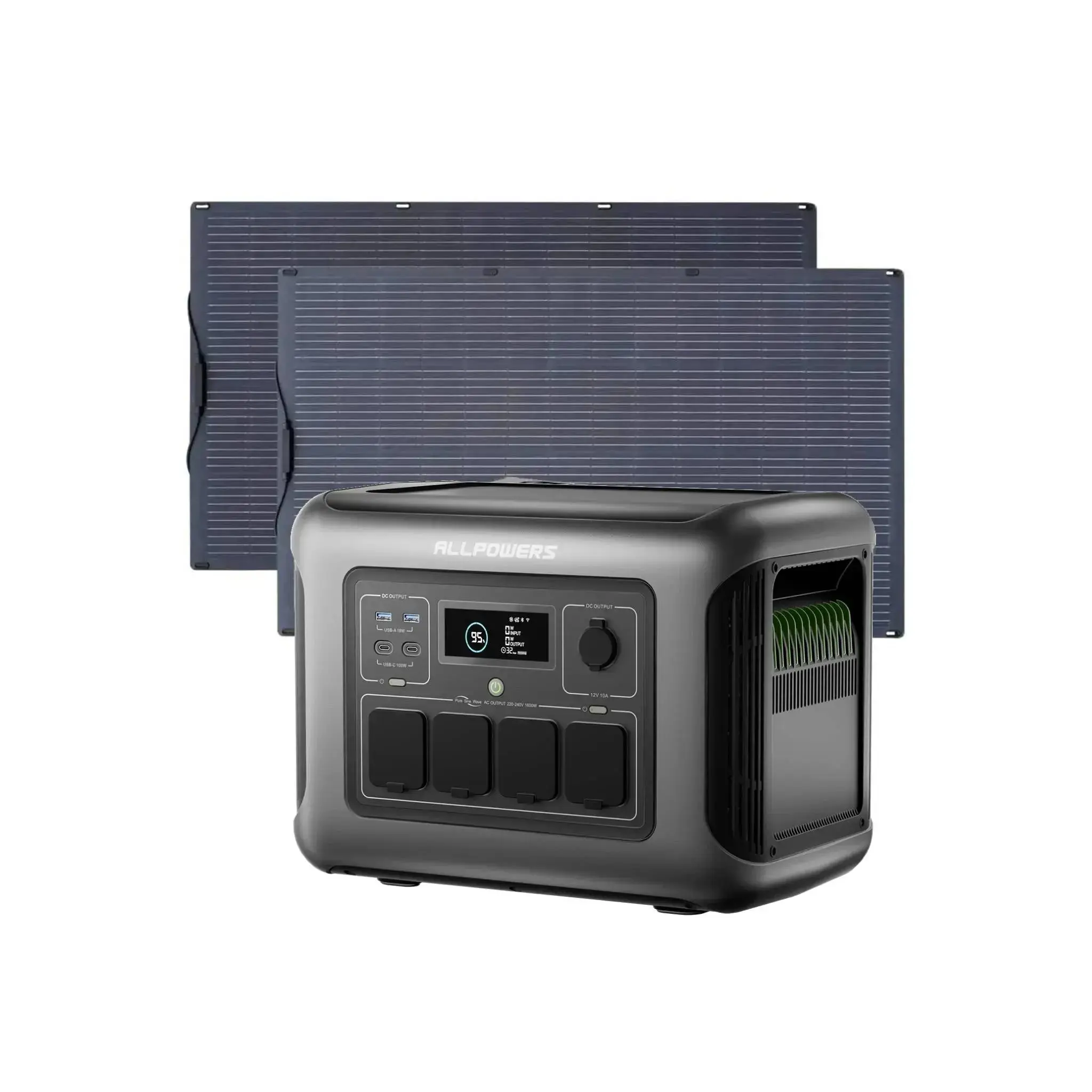 ALLPOWERS Solar Generator Kit 1600W (R1500 LITE + SF100 100W Flexible Solar Panel) - Image 13