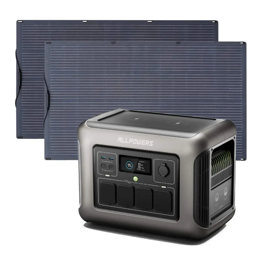 ALLPOWERS Solar Generator Kit 1800W (R1500 + SF200 200W Flexible Solar Panel) - Image 13