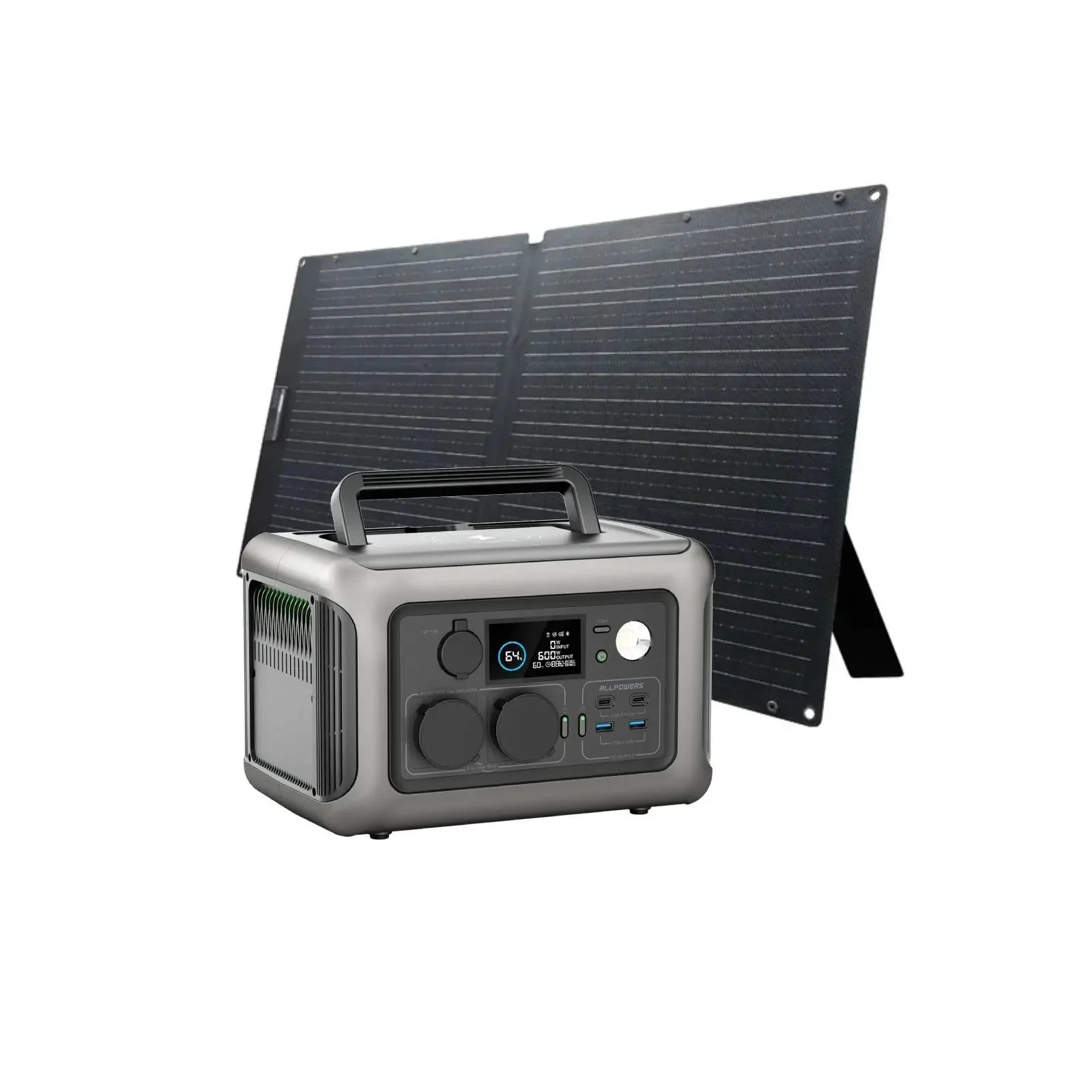 ALLPOWERS Solar Generator Kit 600W (R600 + SOLAX SE100 100W Solar Panel) - Image 3