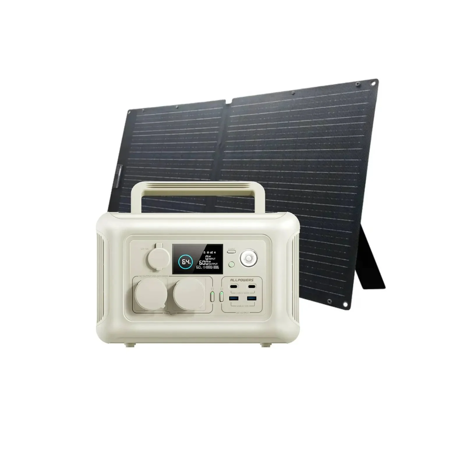 ALLPOWERS Solar Generator Kit 600W (R600 + SOLAX SE100 100W Solar Panel) - Image 4