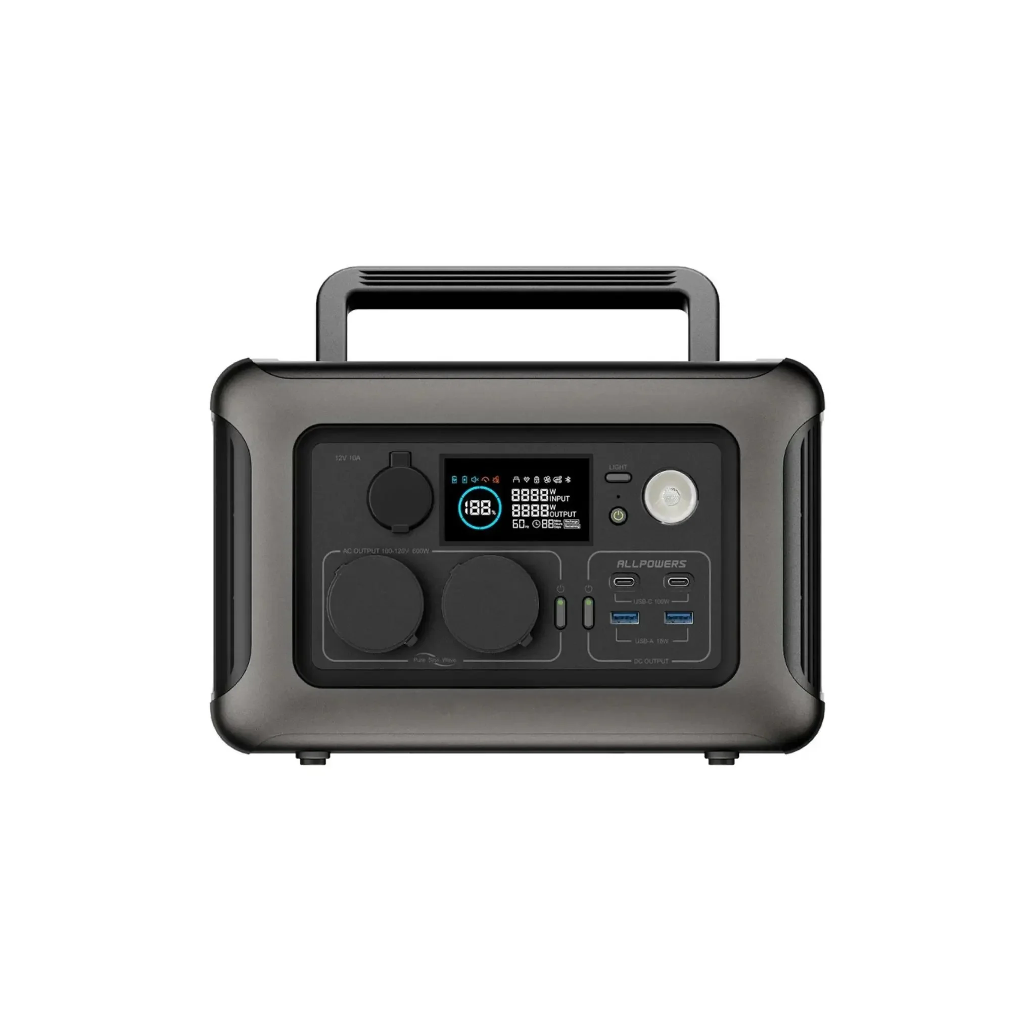 ALLPOWERS Solar Generator Kit 600W (R600 + SOLAX SE200 200W Solar Panel) - Image 8