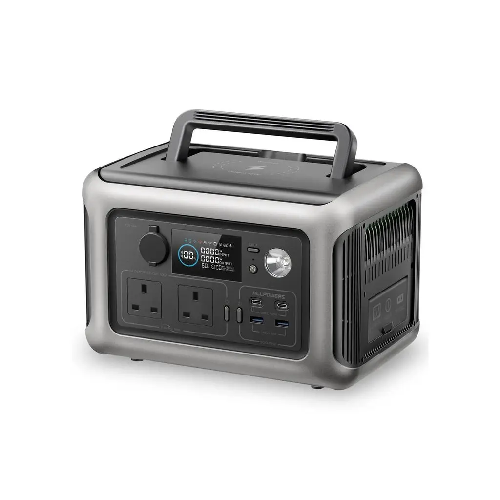 ALLPOWERS R600 Portable Power Station 600W 299Wh LiFeP04 Battery | UK Plug