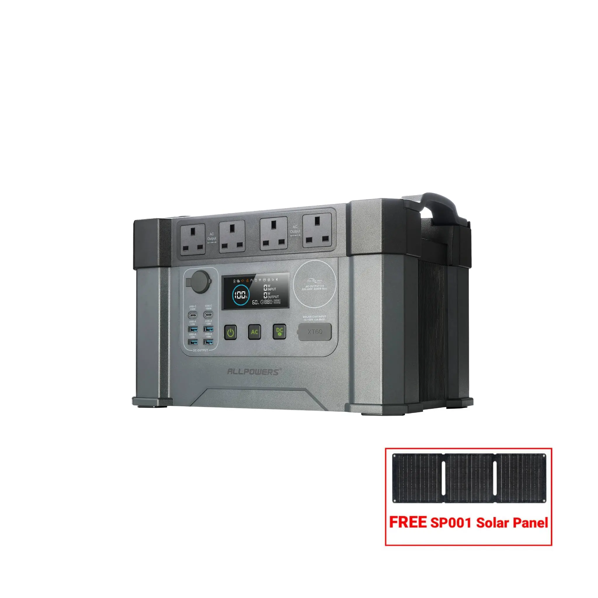 ALLPOWERS S2000 Pro Portable Power Station 2400W 1451Wh | UK Plug