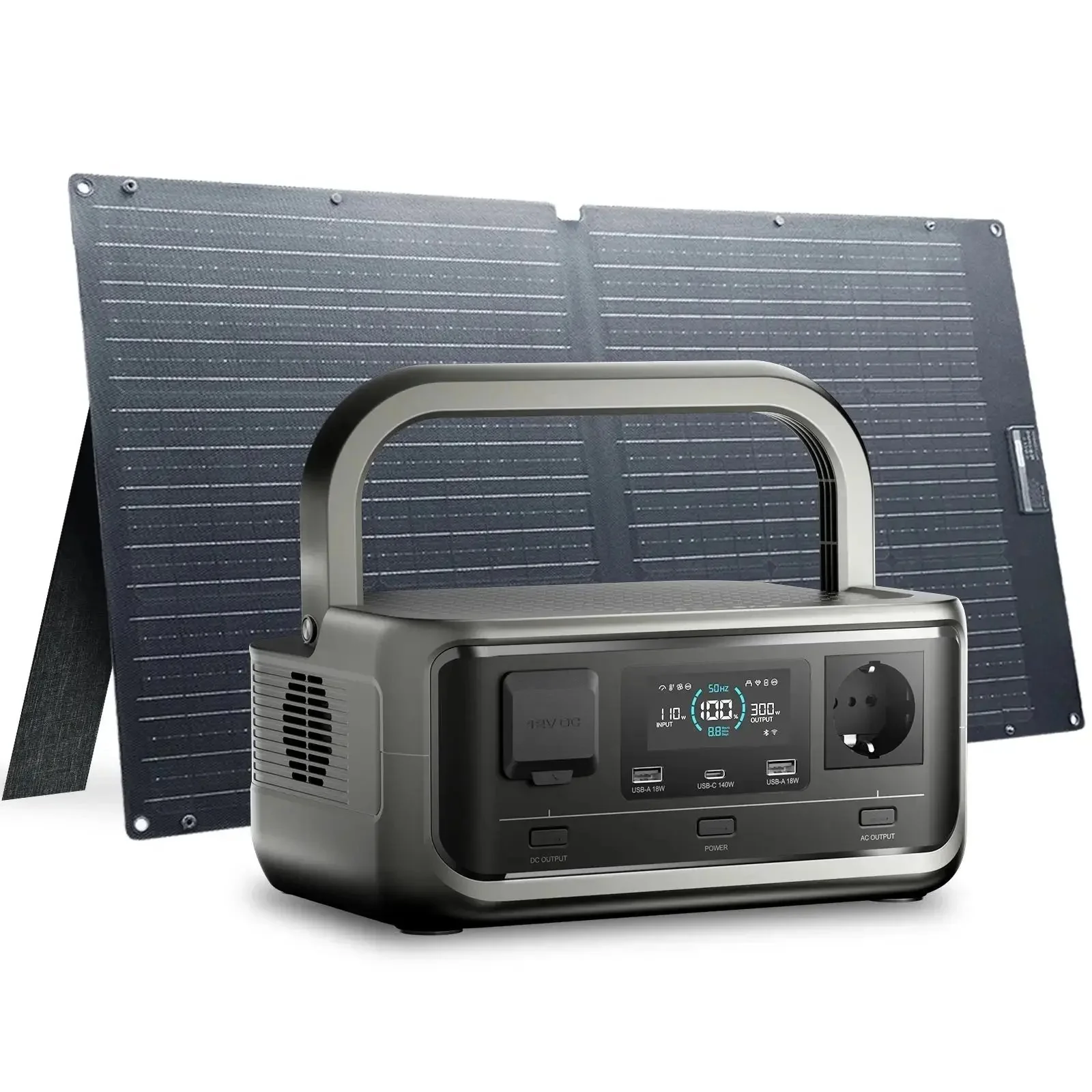 ALLPOWERS Solar Generator Kit 300W (VOLIX P300+SOLAX SE100 100W Solar Panel) - Image 2